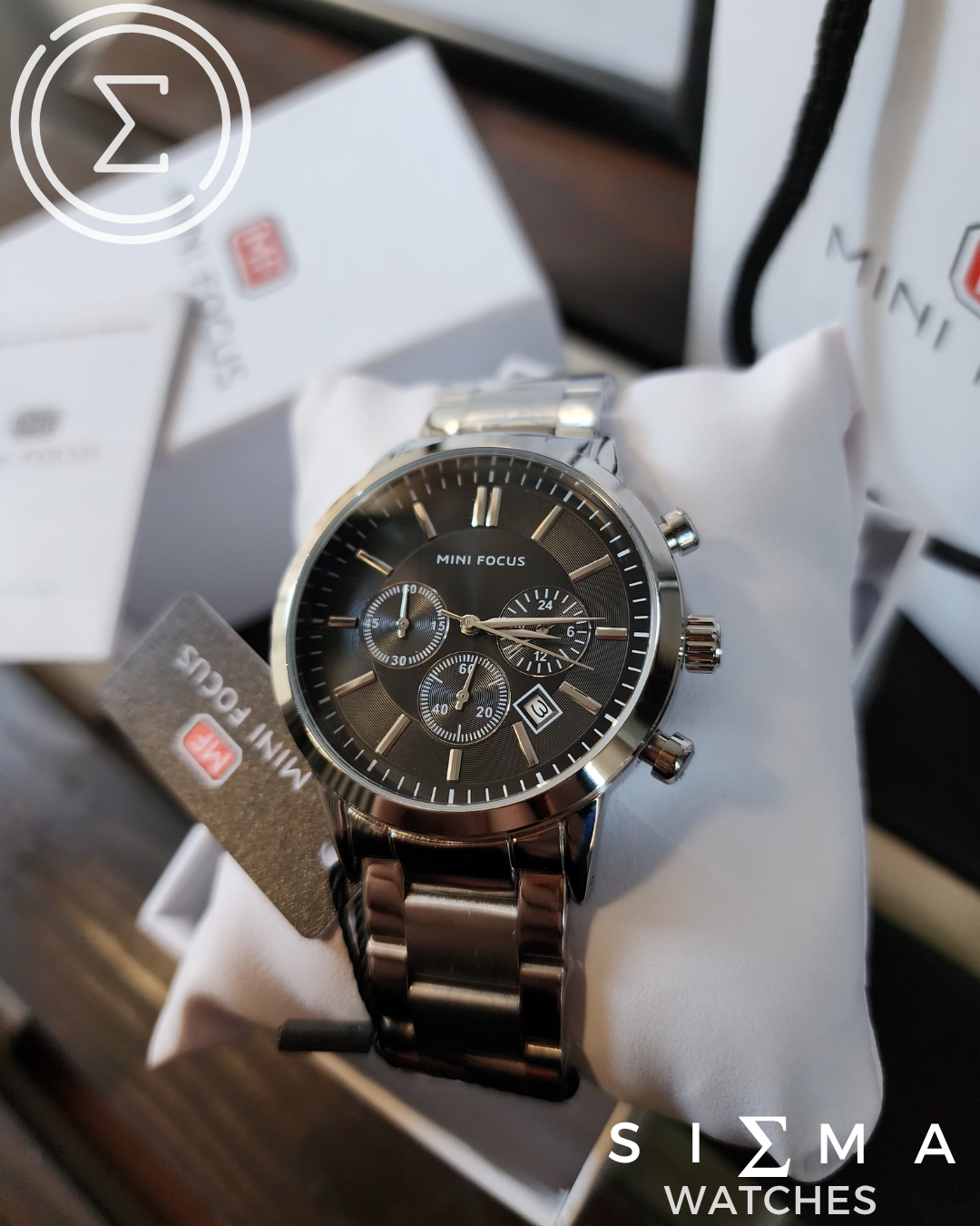 Mini Focus Armani silver