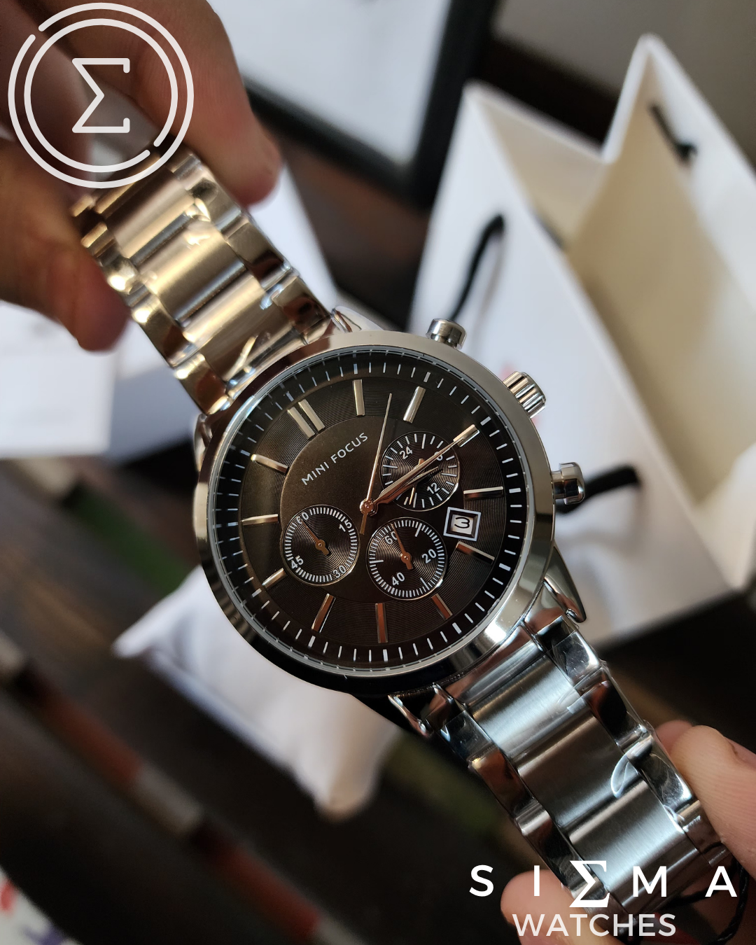 Mini Focus Armani silver