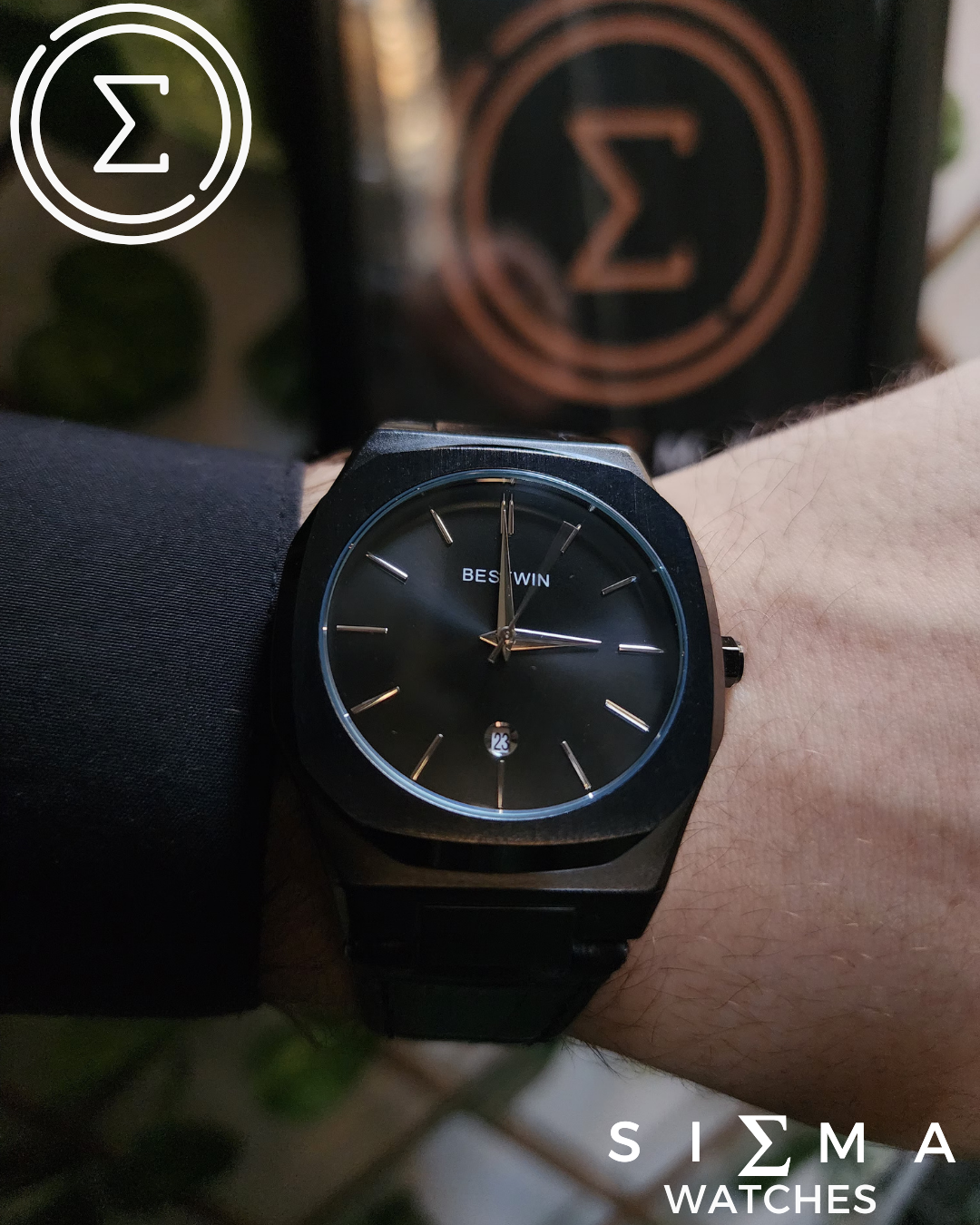 BESTWIN BLACK leather