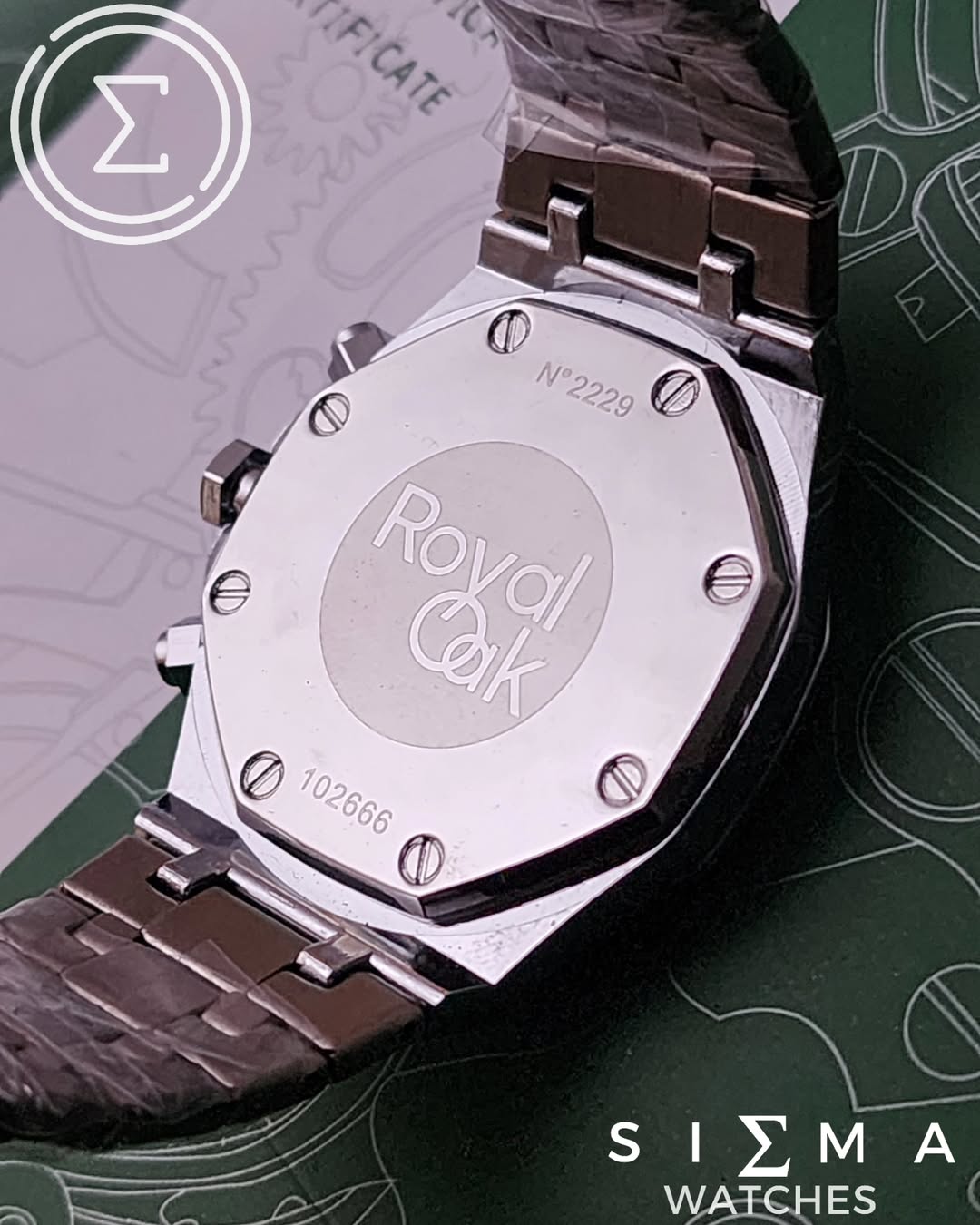 AP royal oak mono "chronograph"