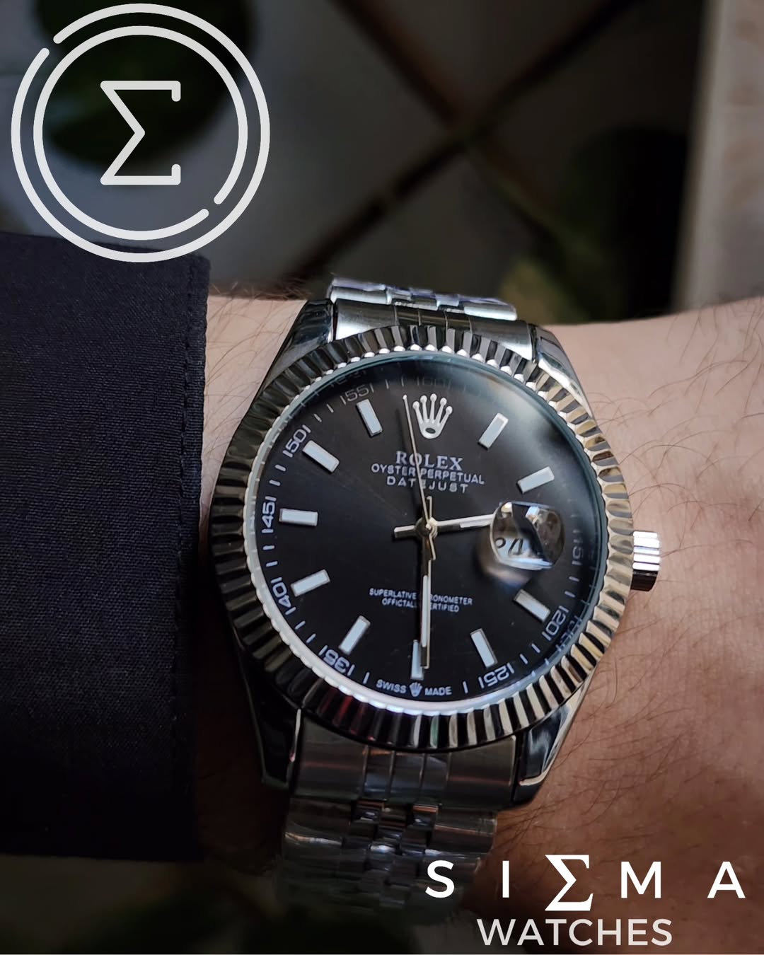 Rolex date-just men (automatic-like)