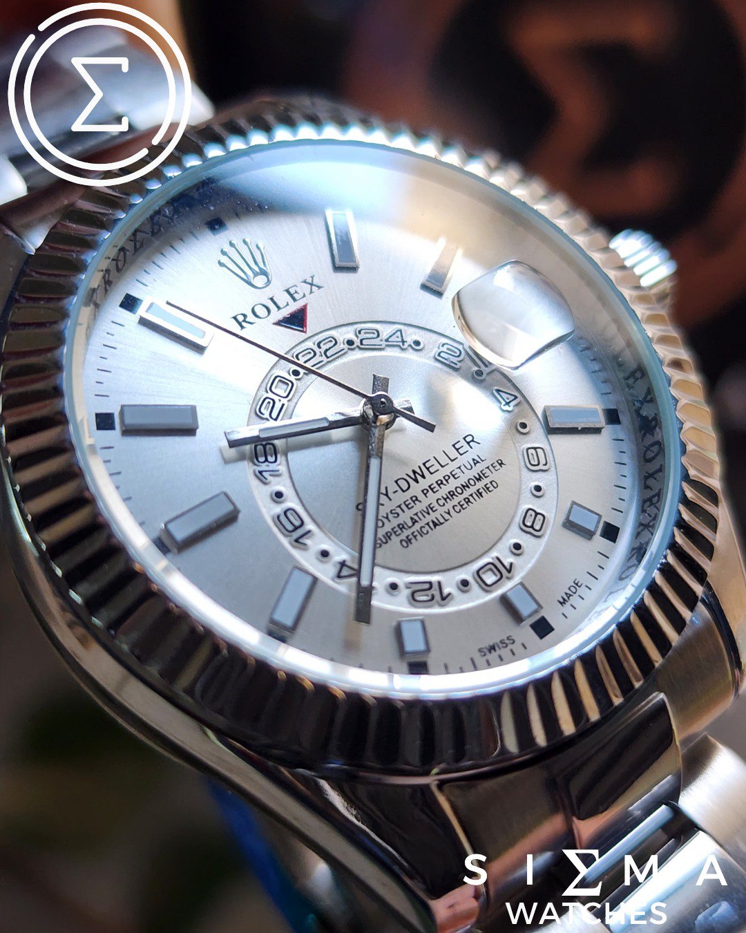 Rolex sky-Dweller mirror