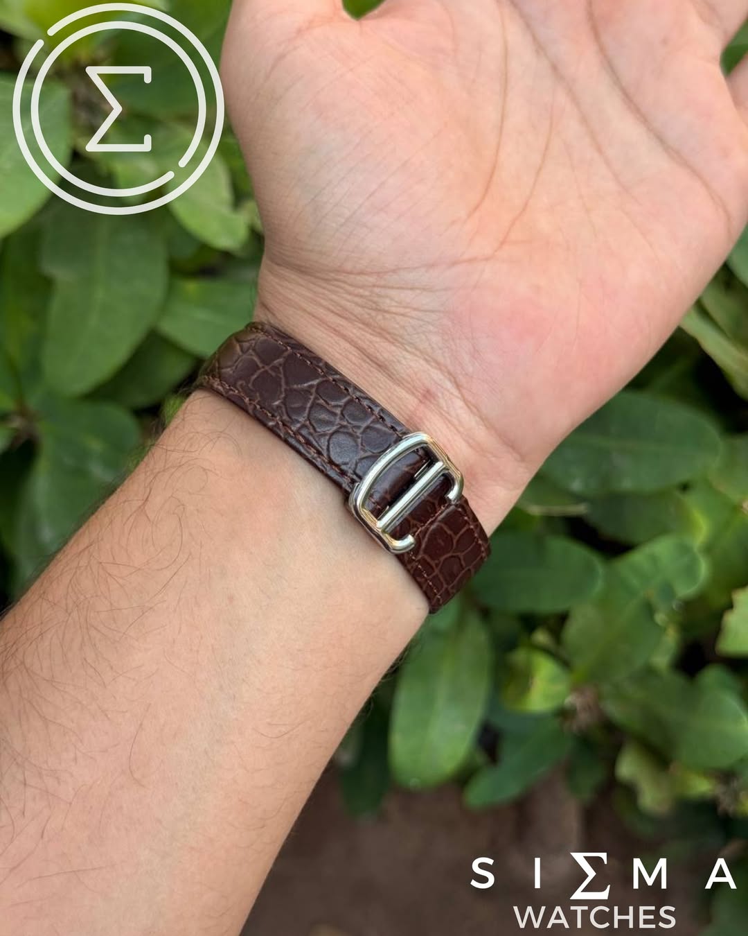 Cartier tank "brown*silver"