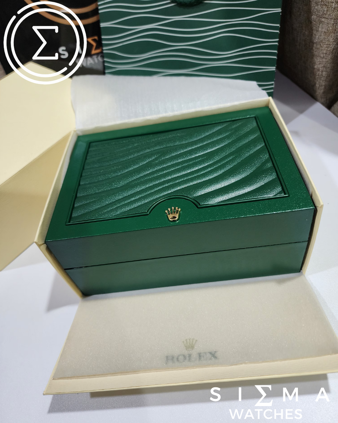 ROLEX Wood x Leather box