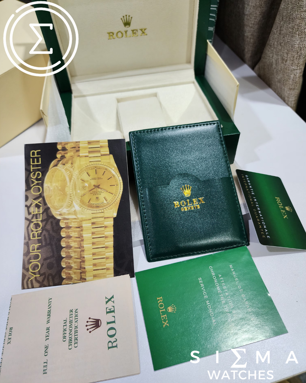 ROLEX Wood x Leather box