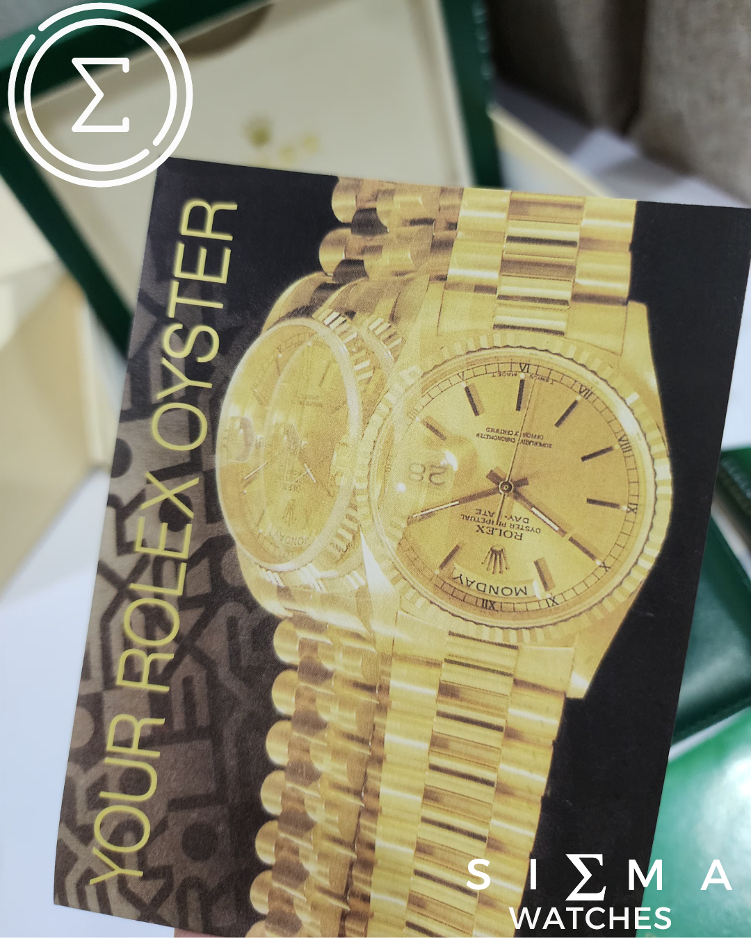 ROLEX Wood x Leather box