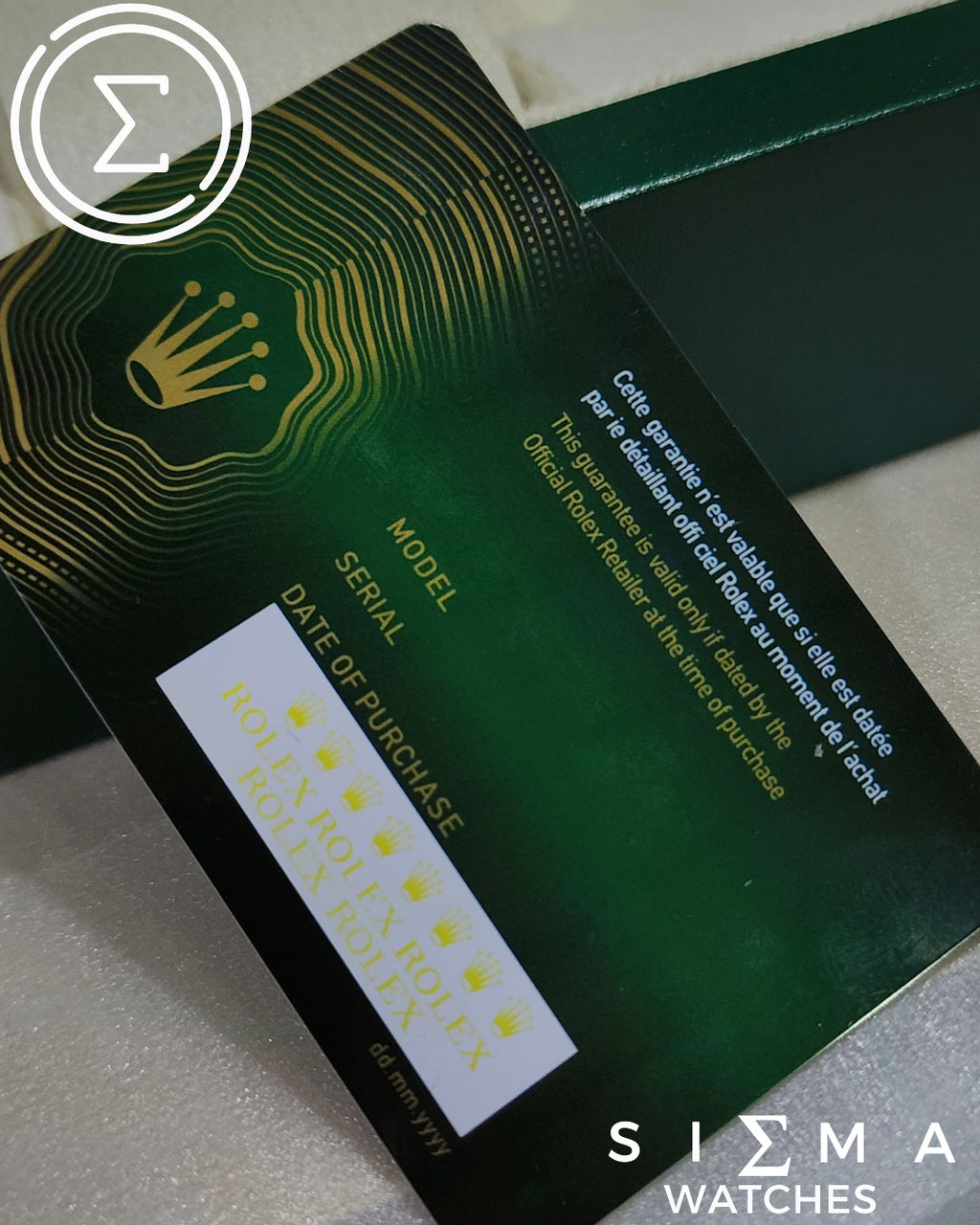 ROLEX Wood x Leather box