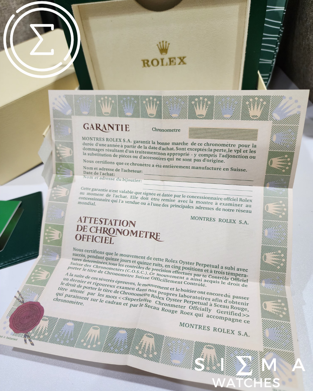 ROLEX Wood x Leather box