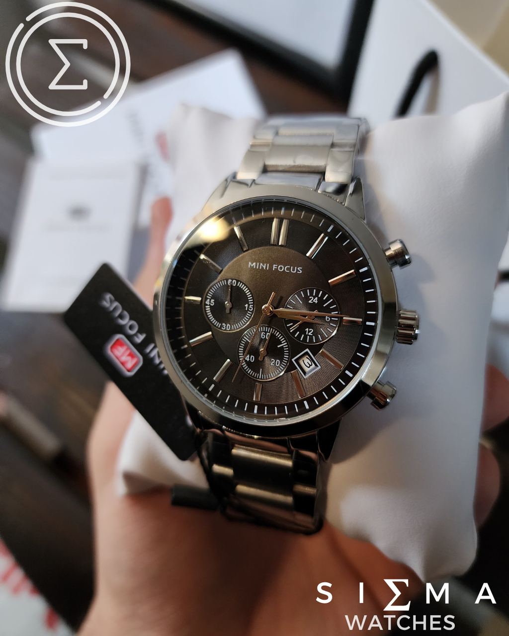 Mini Focus Armani silver