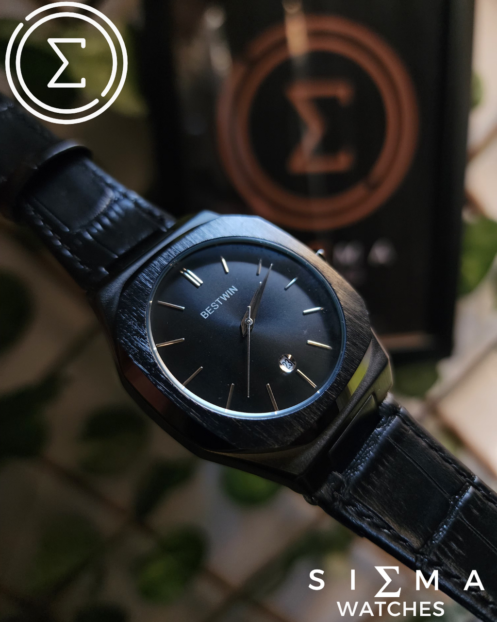 BESTWIN BLACK leather