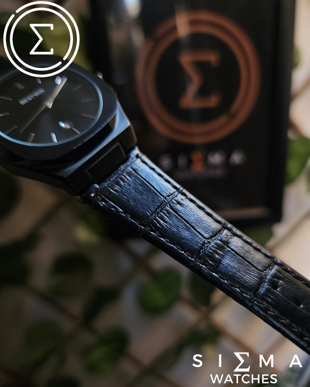 BESTWIN BLACK leather