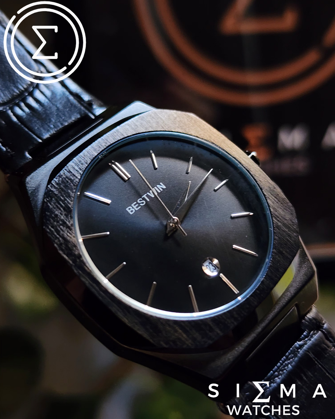 BESTWIN BLACK leather