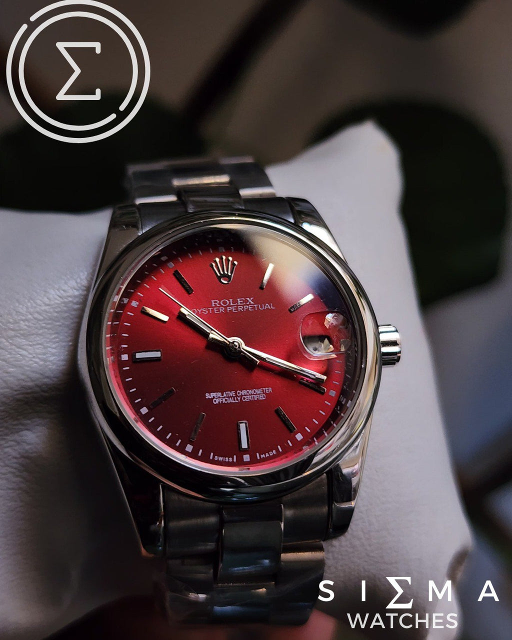 ROLEX DJ-sherry red