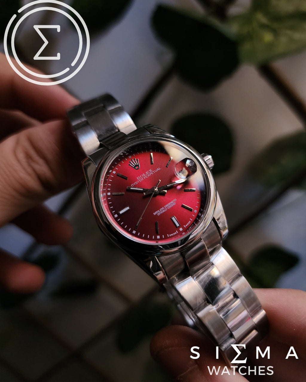ROLEX DJ-sherry red