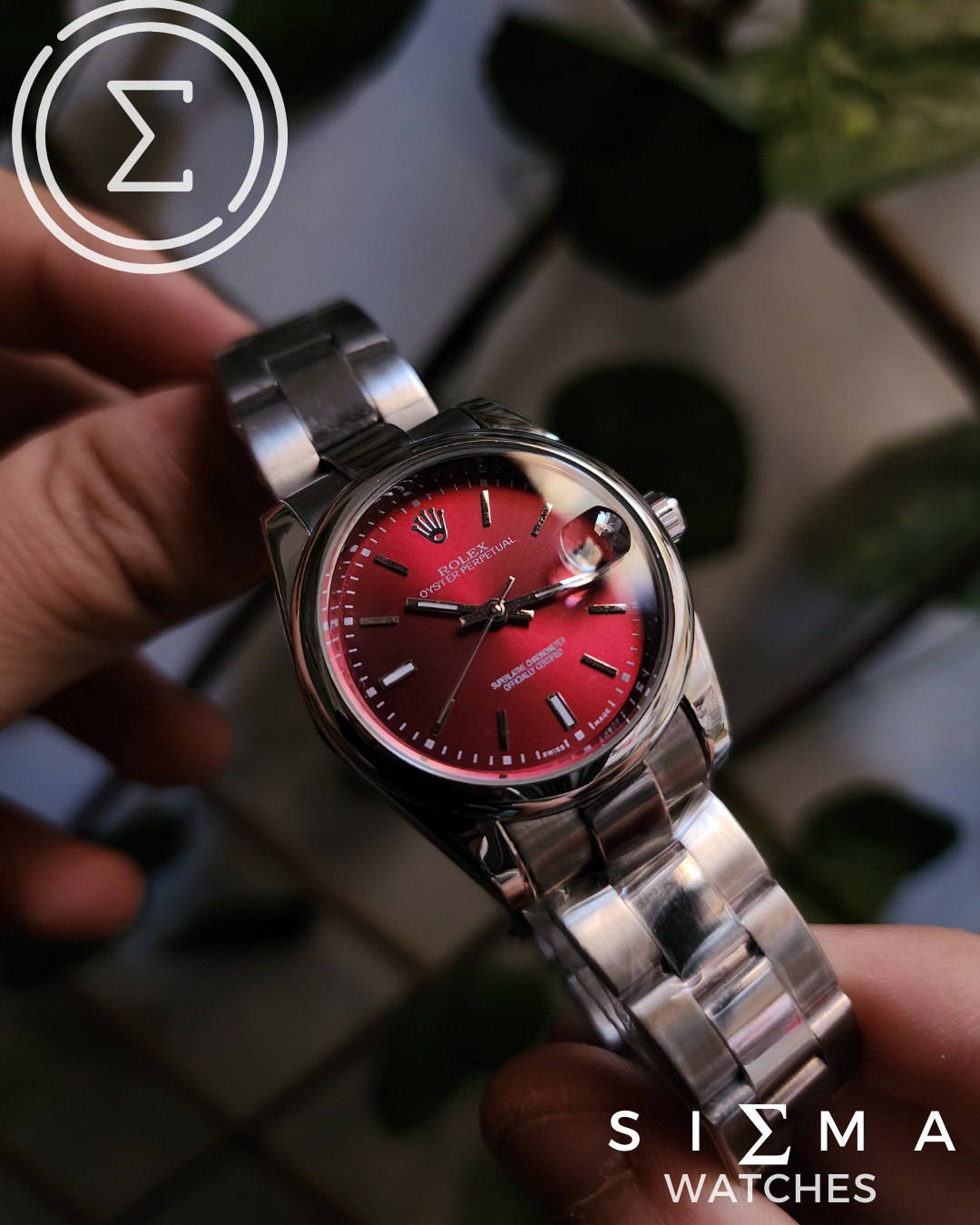 ROLEX DJ-sherry red