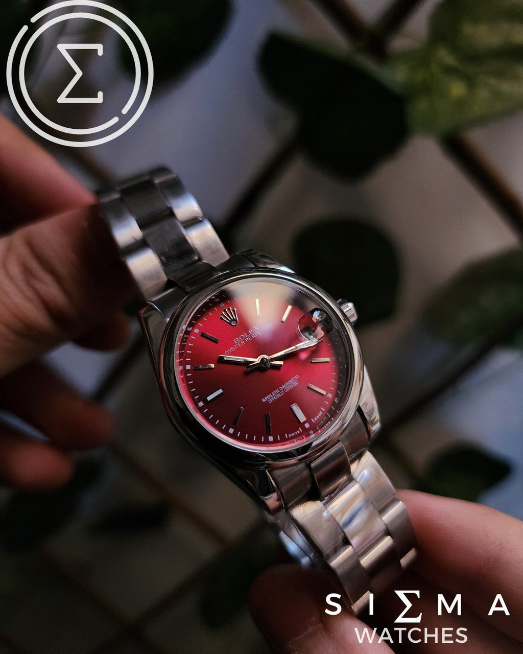 ROLEX DJ-sherry red