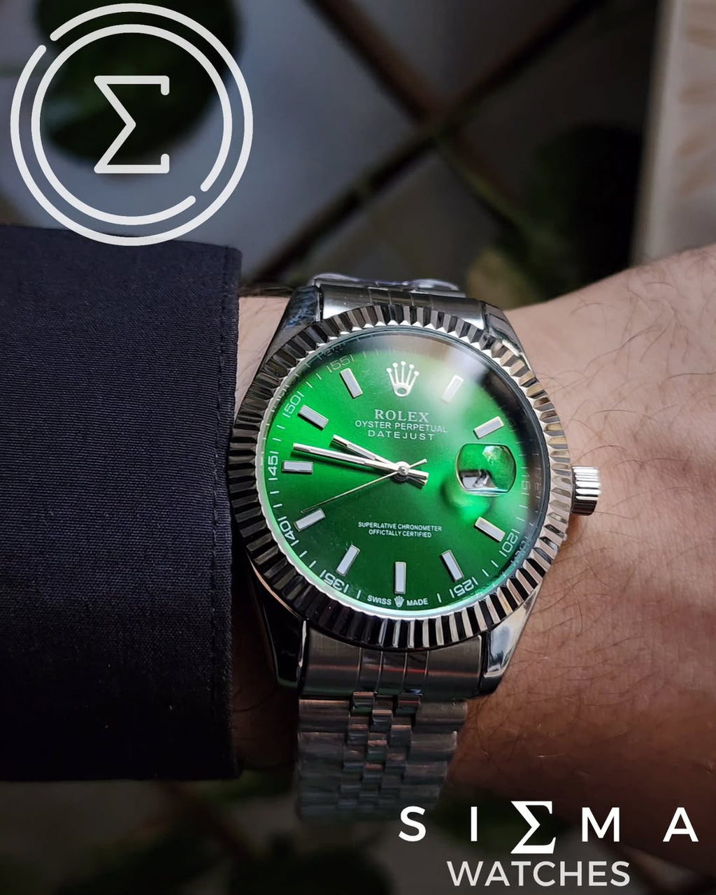 Rolex date-just men (automatic-like)
