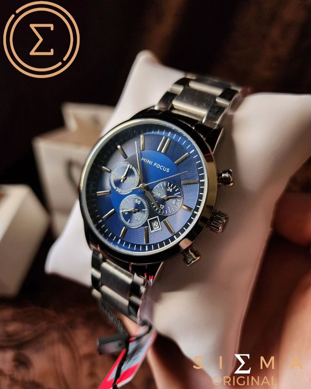 Mini Focus Armani silver